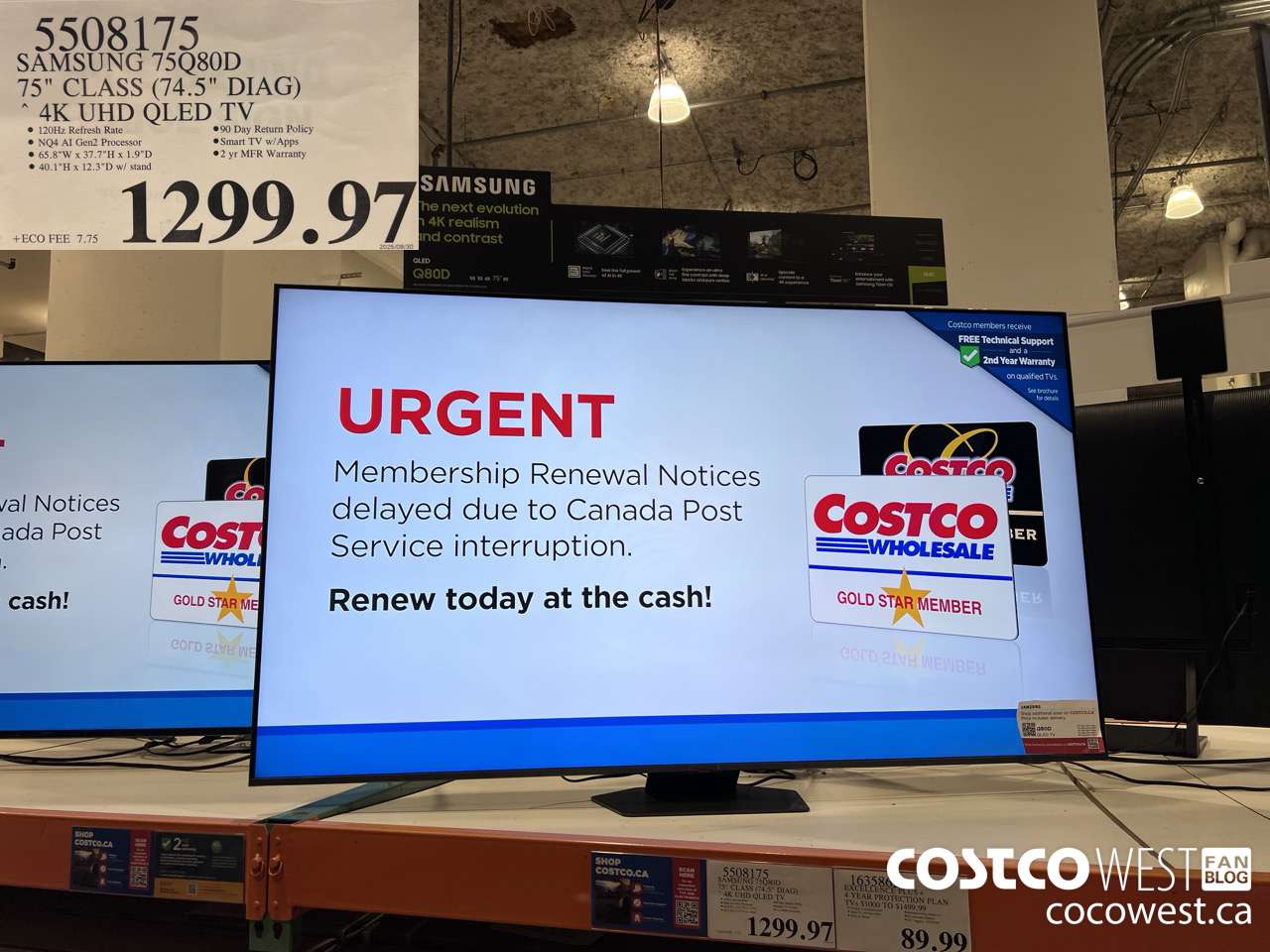 5508175 SAMSUNG 75Q80D 75