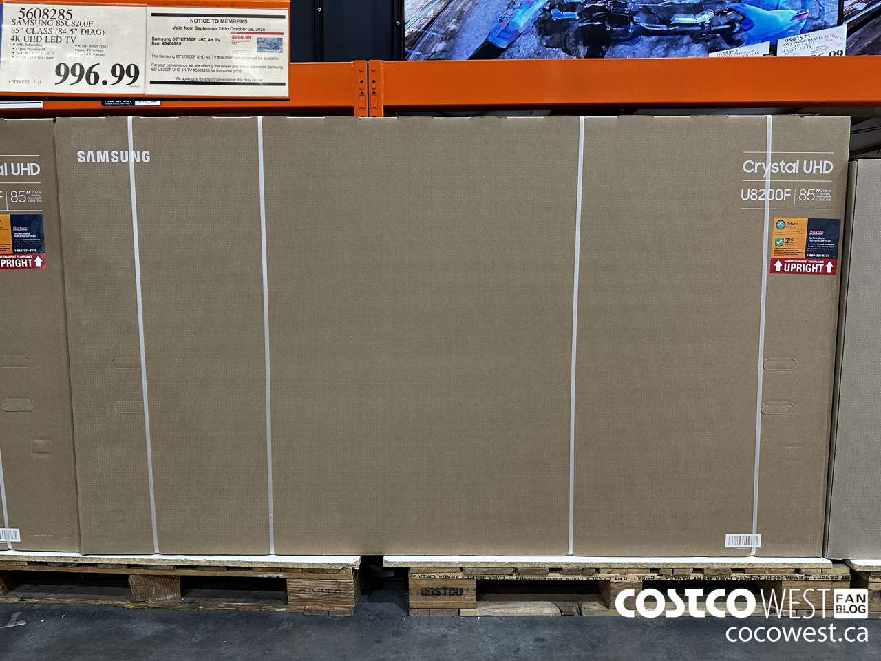 5608285 SAMSUNG 85U8200F 85