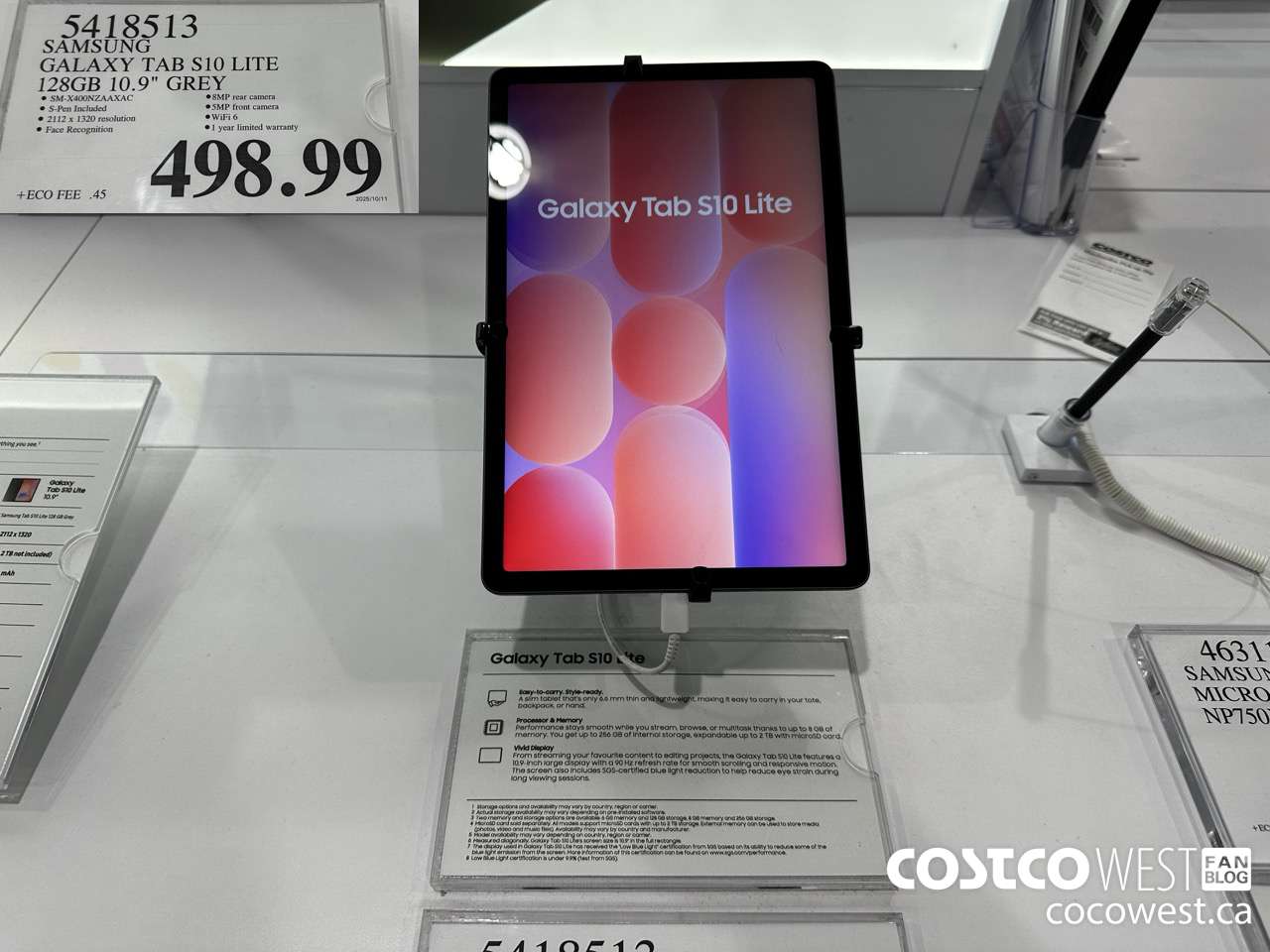 5418513 SAMSUNG GALAXY TAB S10 LITE 128GB 10.9