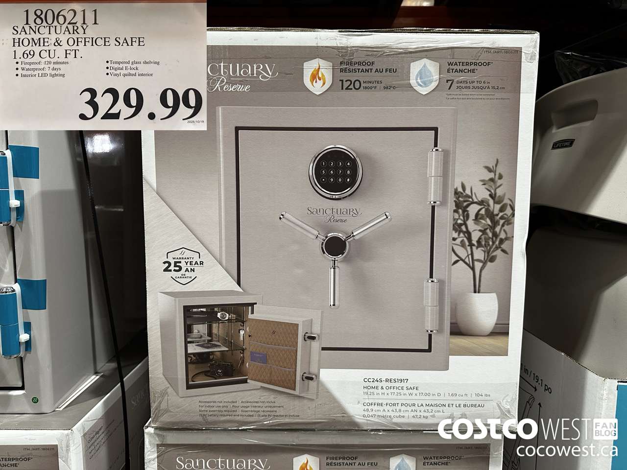 1806211 SANCTUARY HOME & OFFICE SAFE 1.69 CU FT $329.99