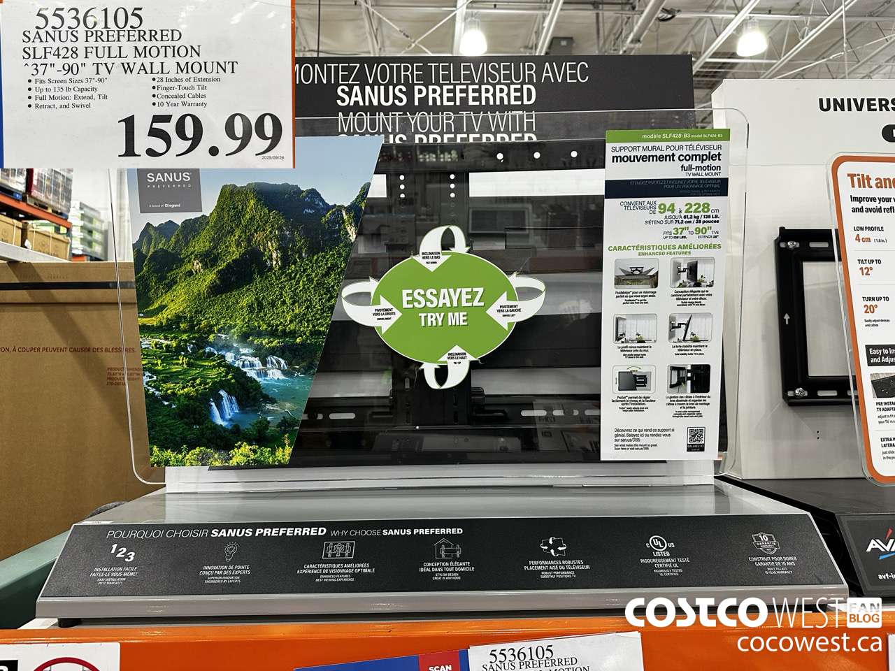 5536105 SANUS PREFERRED SLF42 FULL MOTION 37