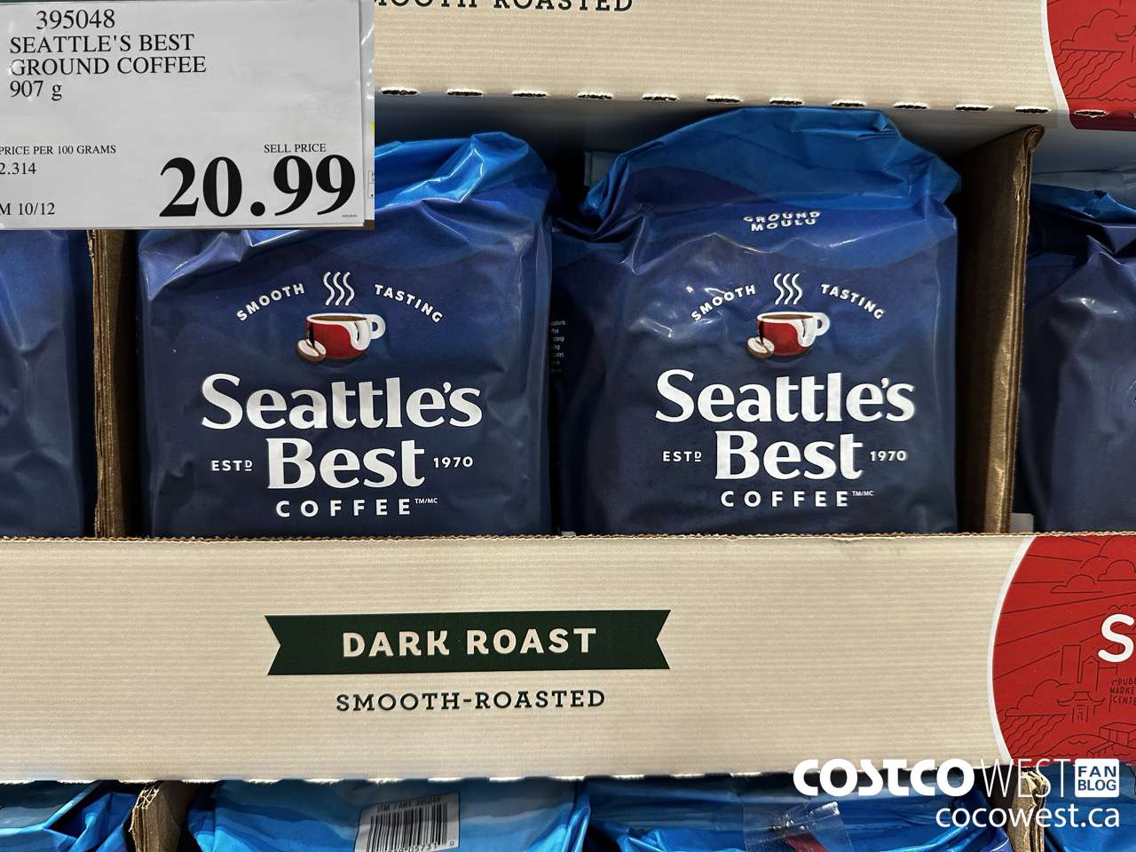395048 SEATTLE'S BEST GROUND COFFEE 907 G $20.99
