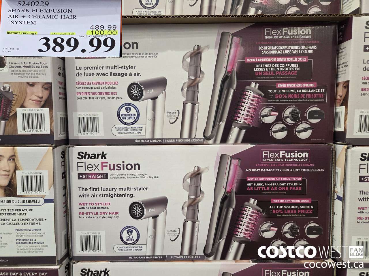 5240229 SHARK FLEXFUSION AIR + CERAMIC HAIR SYSTEM ($100.00 INSTANT SAVINGS EXPIRES ON 2025-11-23) $389.99