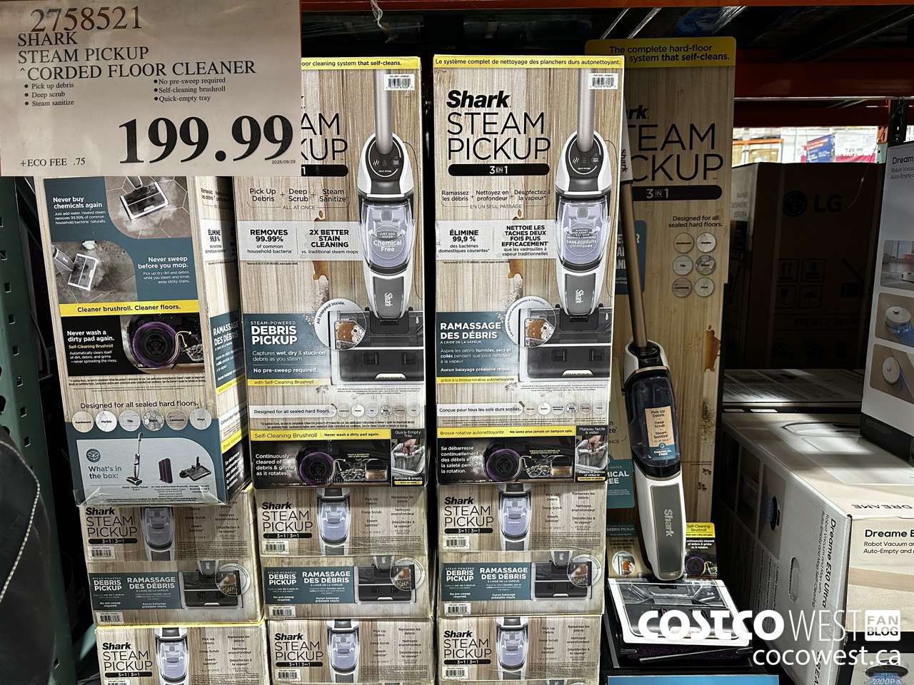 2758521 SHARK STEAK PICKUP CORDED FLOOR CLEANER $199.99