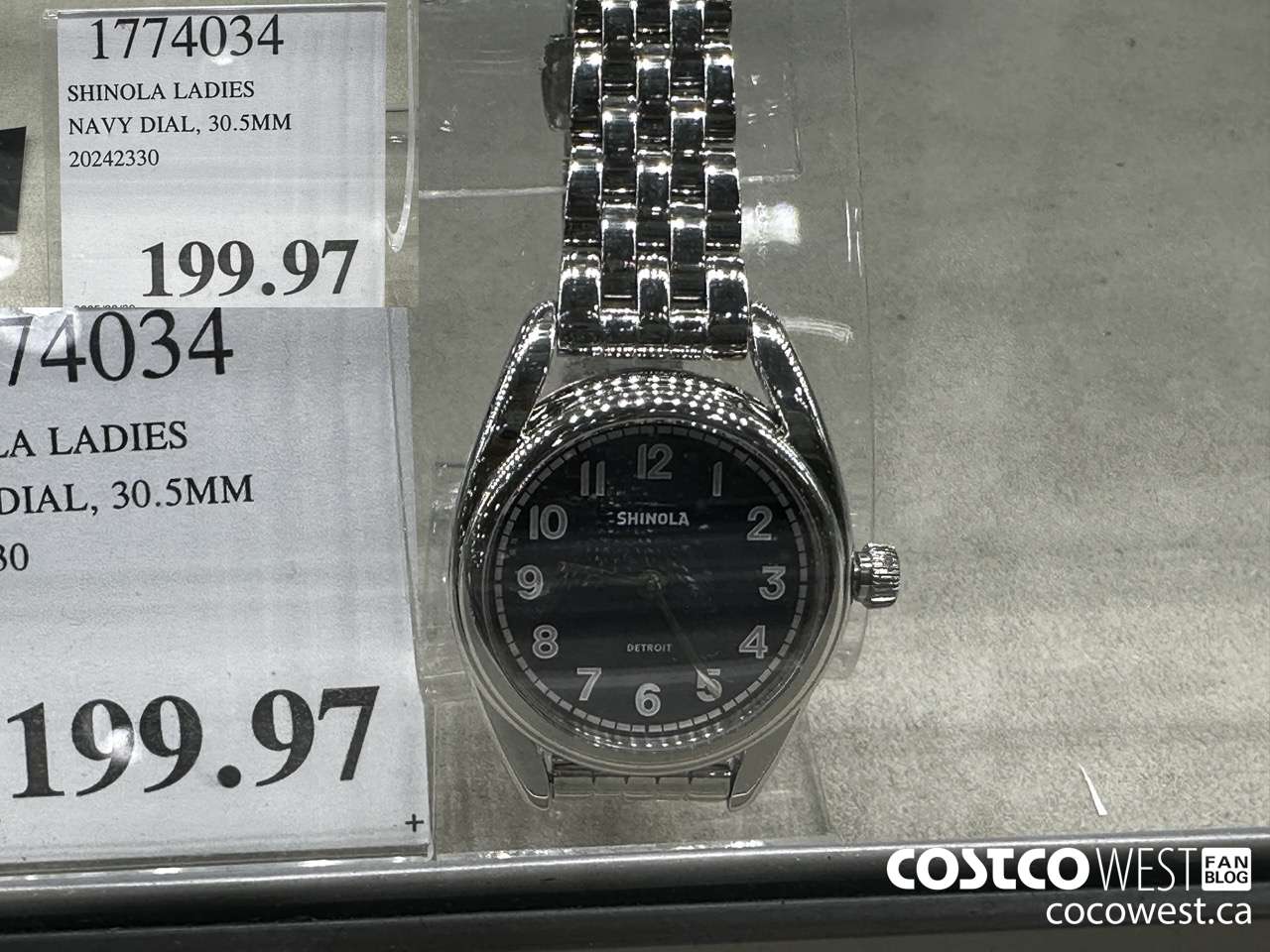 1774034 SHINOLA LADIES NAVY DIAL 30.5 MM 20242330 $199.97