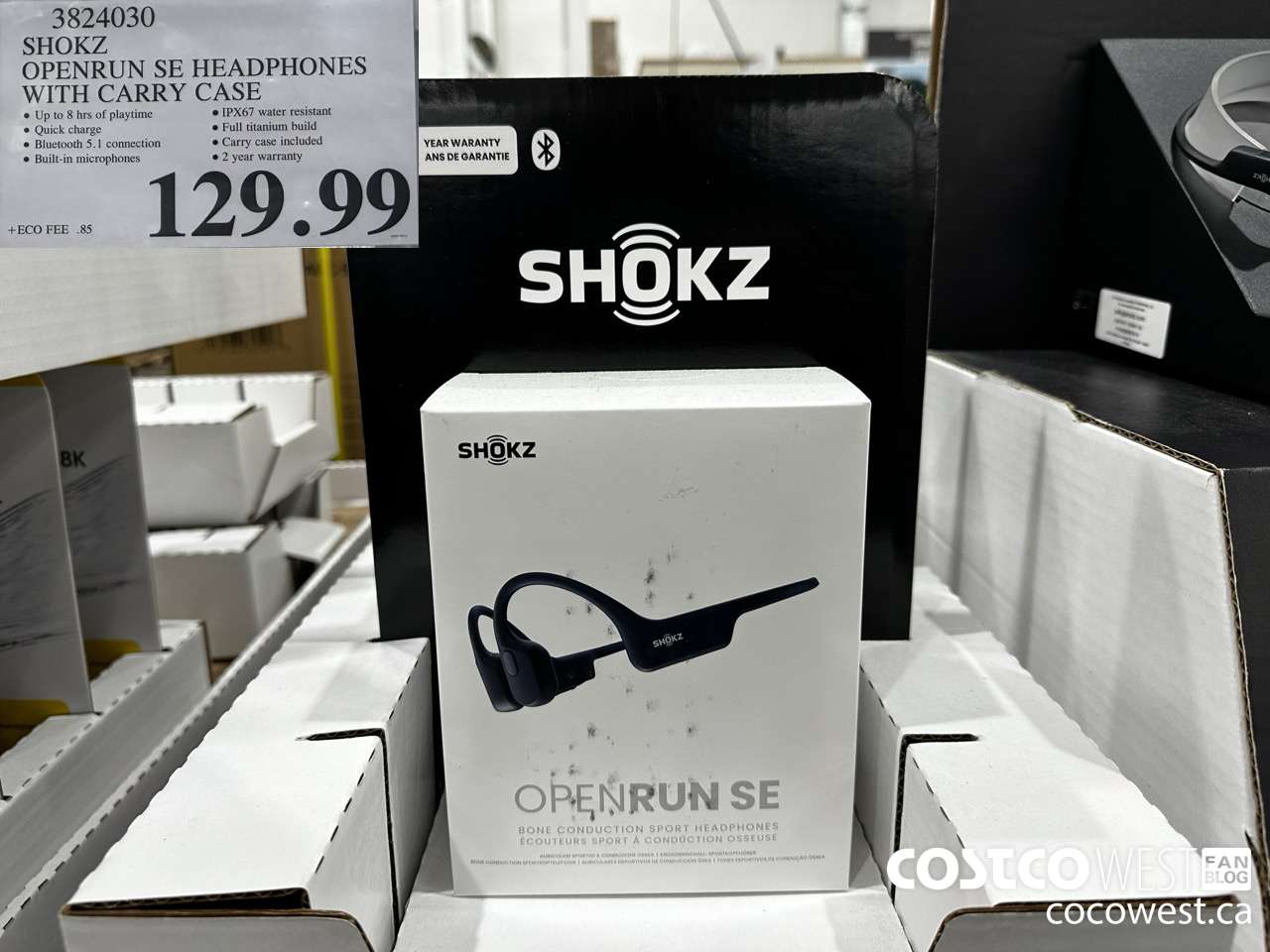 3824030 SHOKZ OPENRUN SE HEADPHONES WITH CARRY CASE $129.99