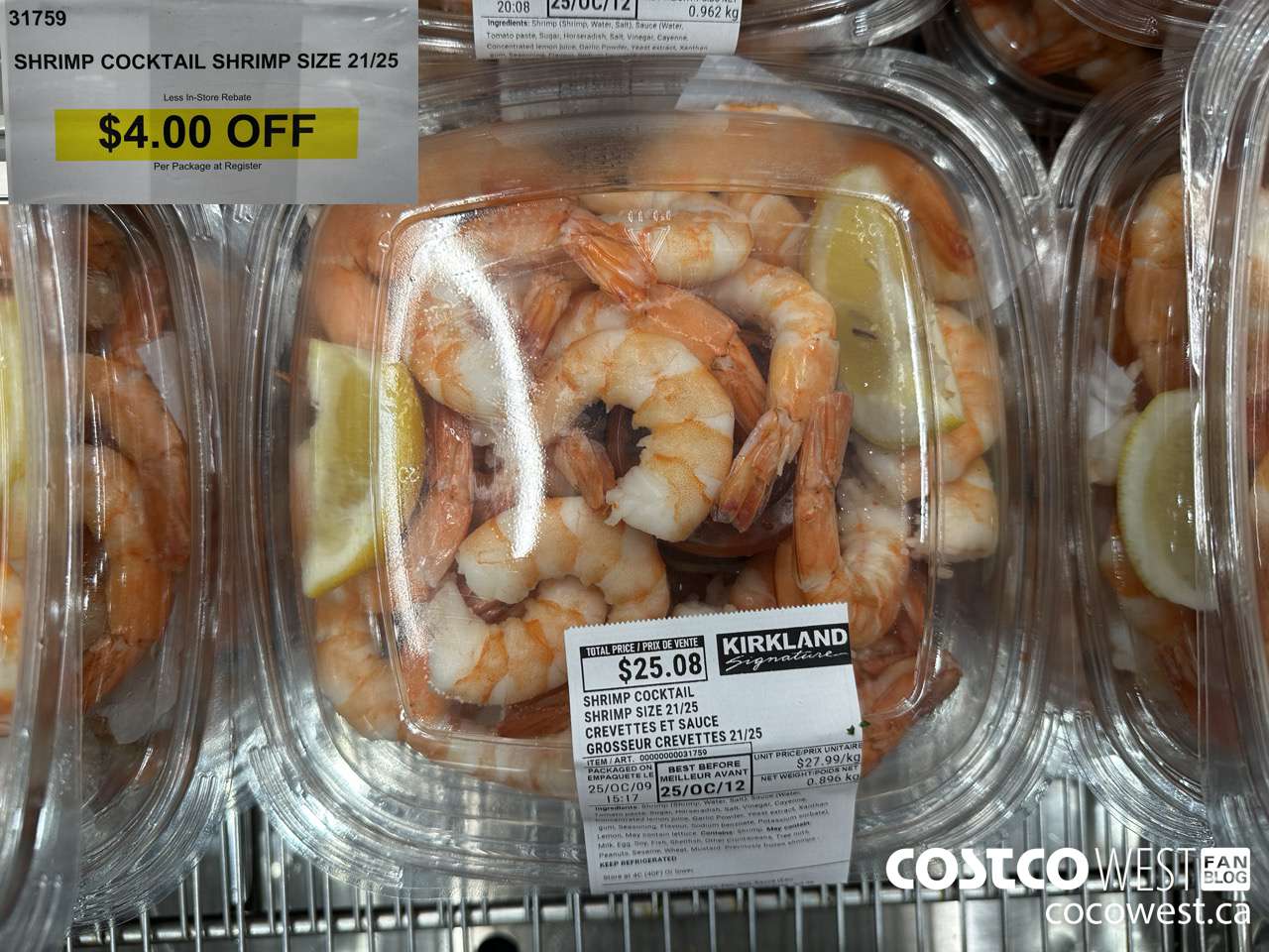 31759 SHRIMP COCKTAIL ($4.00 INSTANT SAVINGS)
