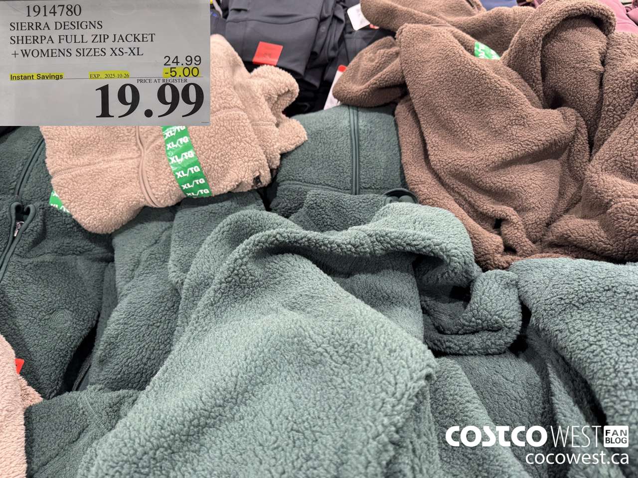 1914780 SIERRA DESIGNS SHERPA FULL ZIP JACKET WOMENS SIZES XS-XL ($5.00 INSTANT SAVINGS EXPIRES ON 2025-10-26) $19.99