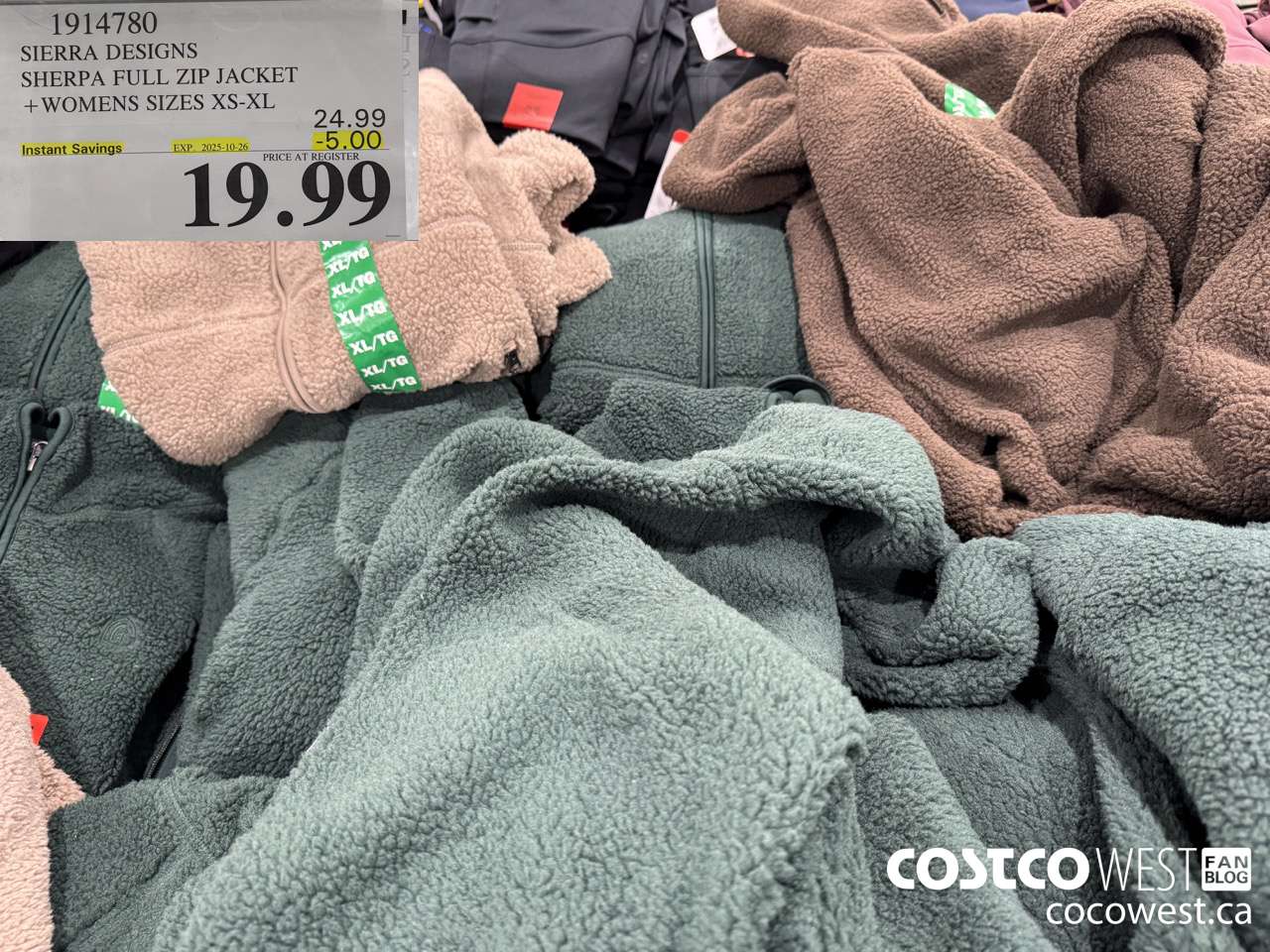 1914780 SIERRA DESIGNS SHERPA FULL ZIP JACKET WOMENS SIZES XS-XL ($5.00 INSTANT SAVINGS EXPIRES ON 2025-10-26) $19.99