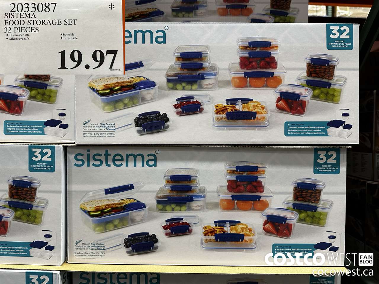 2033087 SISTEMA FOOD STORAGE SET 32 PIECES $19.97