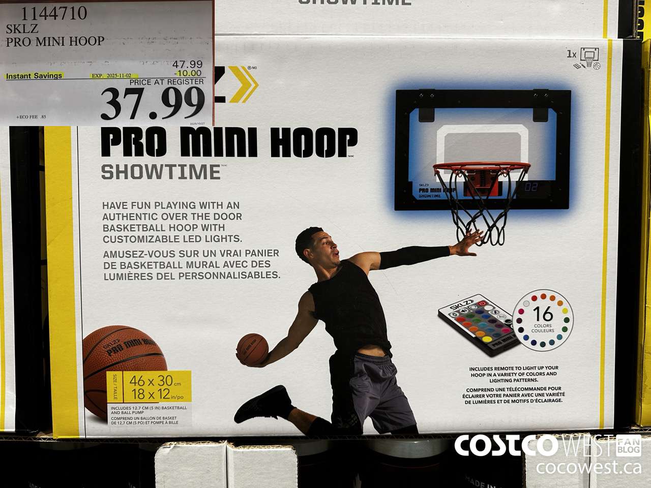 1144710 SKLZ PRO MINI HOOP ($10.00 INSTANT SAVINGS EXPIRES ON 2025-11-02) $37.99