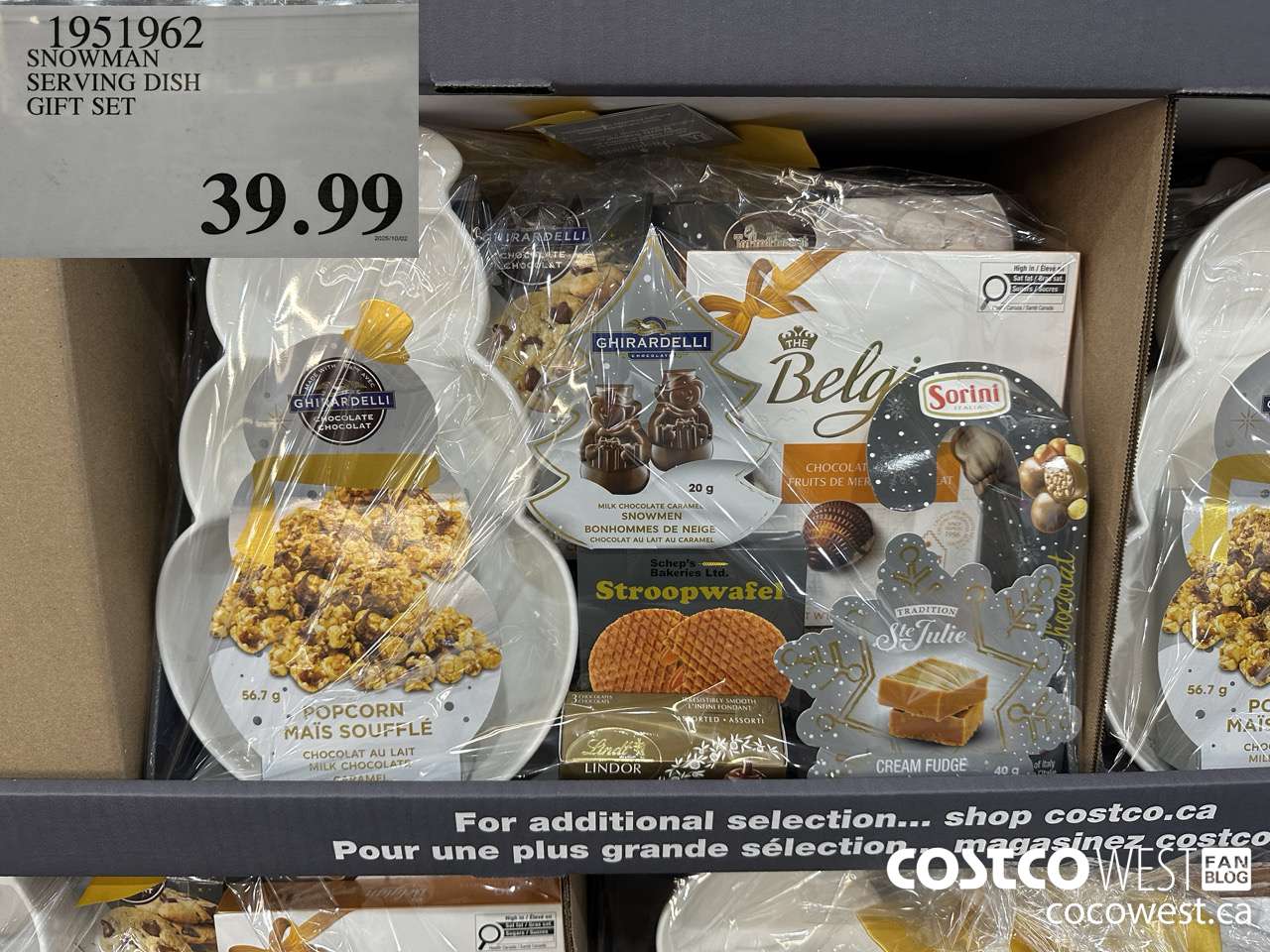 1951962 SNOWMAN SERVING DISH GIFT SET $39.99