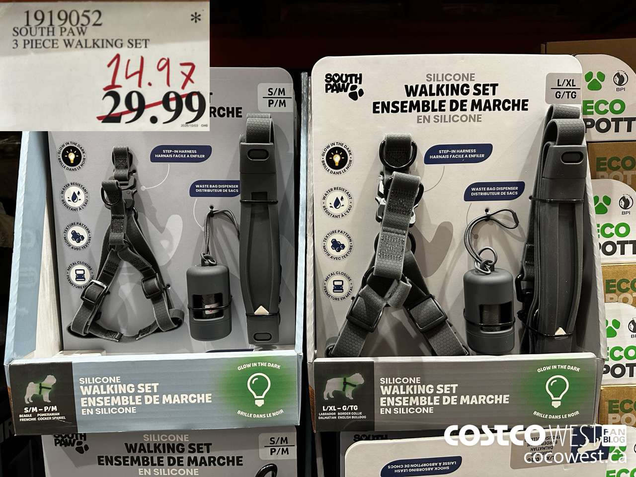 1919052 SOUTH PAW 3 PIECE WALKING SET $14.97