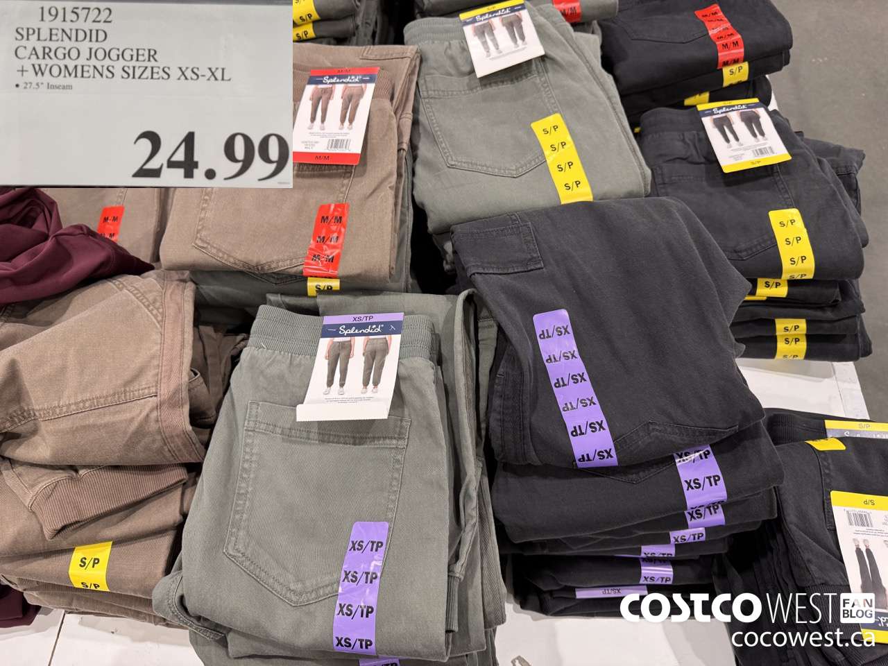 1915722 SPLENDID CARGO JOGGER WOMENS SIZES XS-XL $24.99