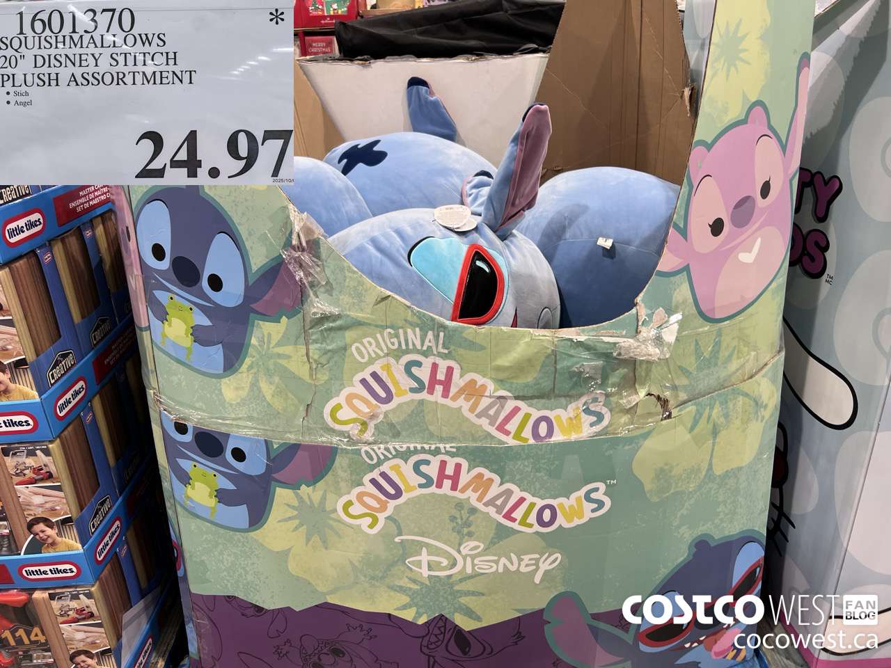 1601370 SQUISHMALLOWS DISNEY STITCH 20inch PLUSH  $24.97