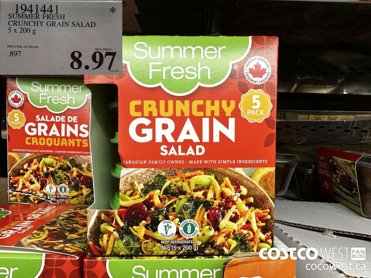 1941441 SUMMER FRESH CRUNCHY GRAIN SALAD 5 X 200G $8.97