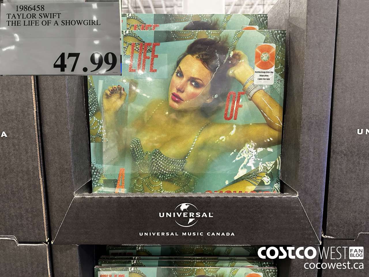 1986458 TAYLOR SWIFT THE LIFE OF A SHOWGIRL $47.99