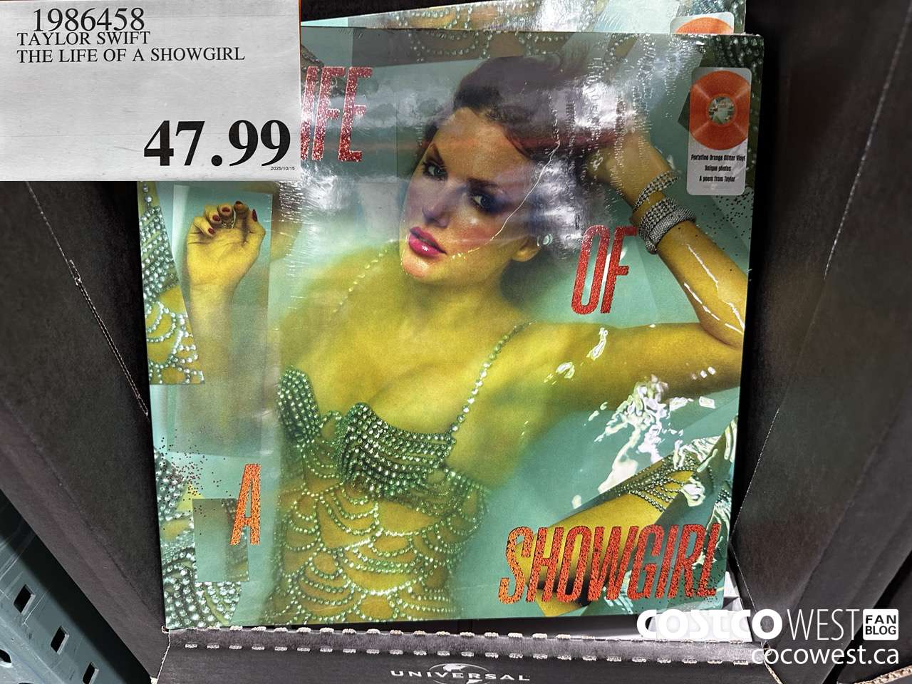 1986458 TAYLOR SWIFT THE LIFE OF A SHOWGIRL $47.99