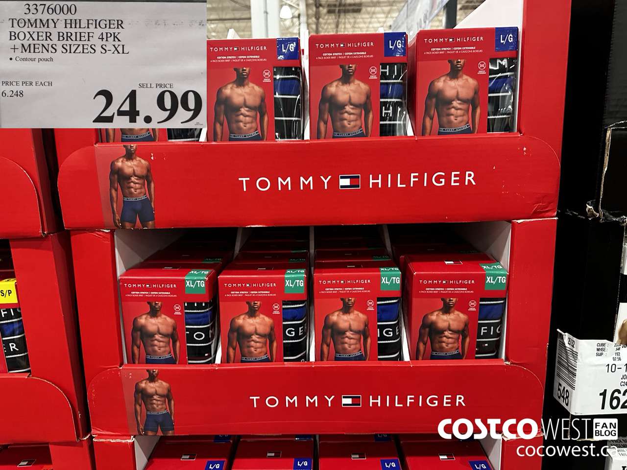 3376000 TOMMY HILFIGER BOXER BRIEF 4PK MENS SIZES S-XL $24.99