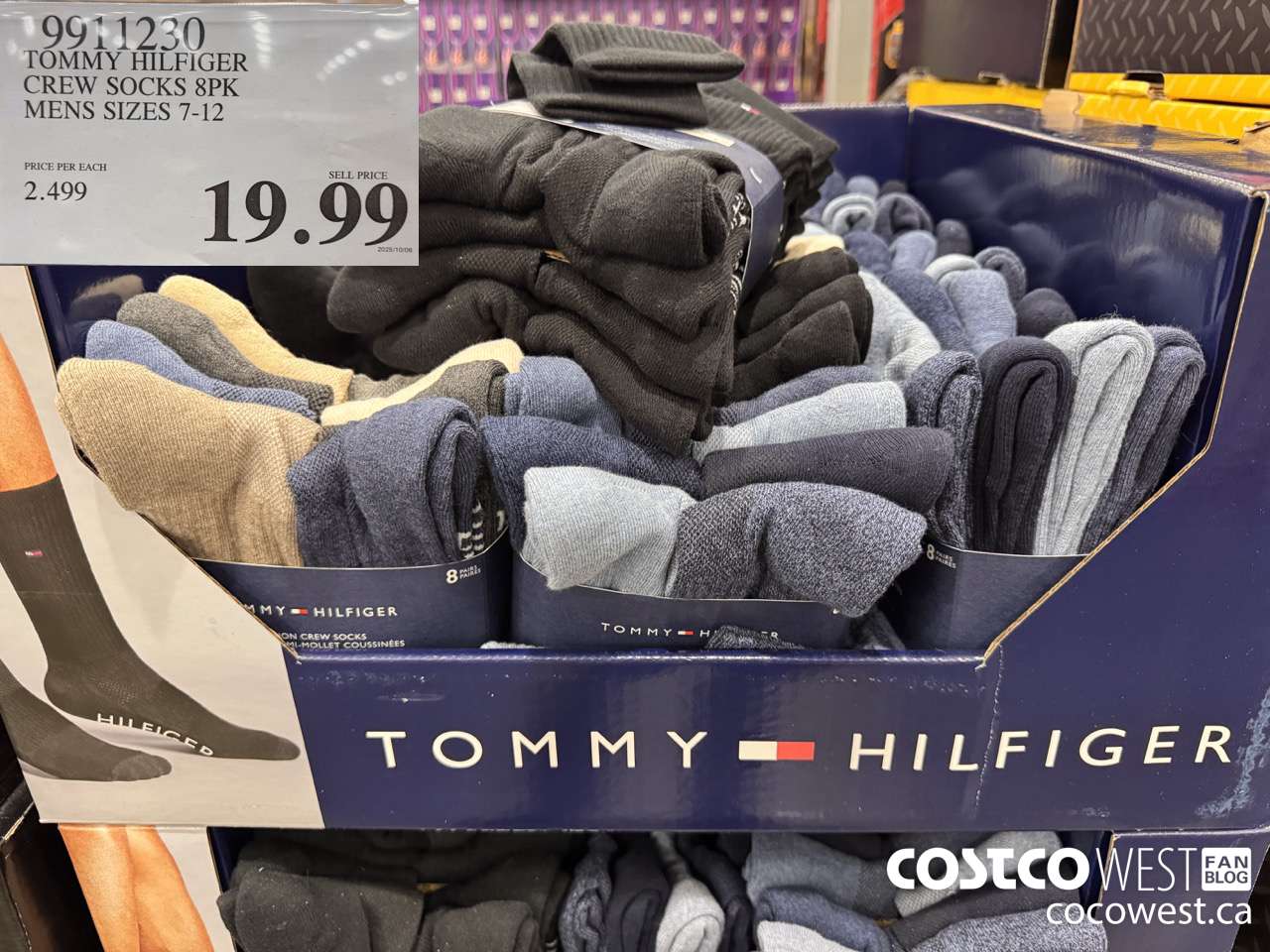 9911230 TOMMY HILFIGER CREW SOCKS 8PK MENS SIZES 7-12  $19.99