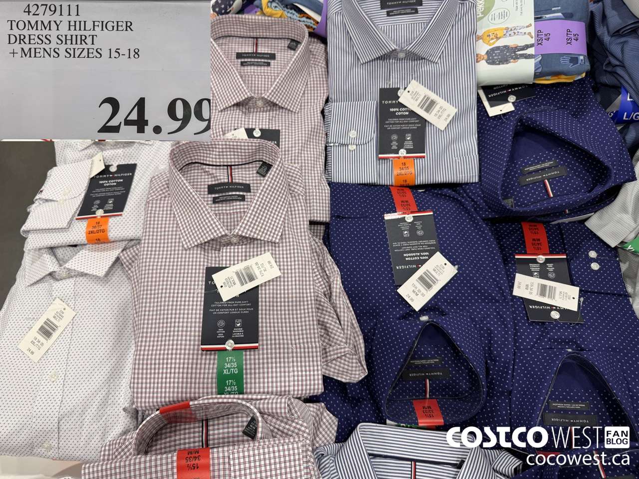 4279111 TOMMY HILFIGER DRESS SHIRT MENS SIZES 15-18 $24.99