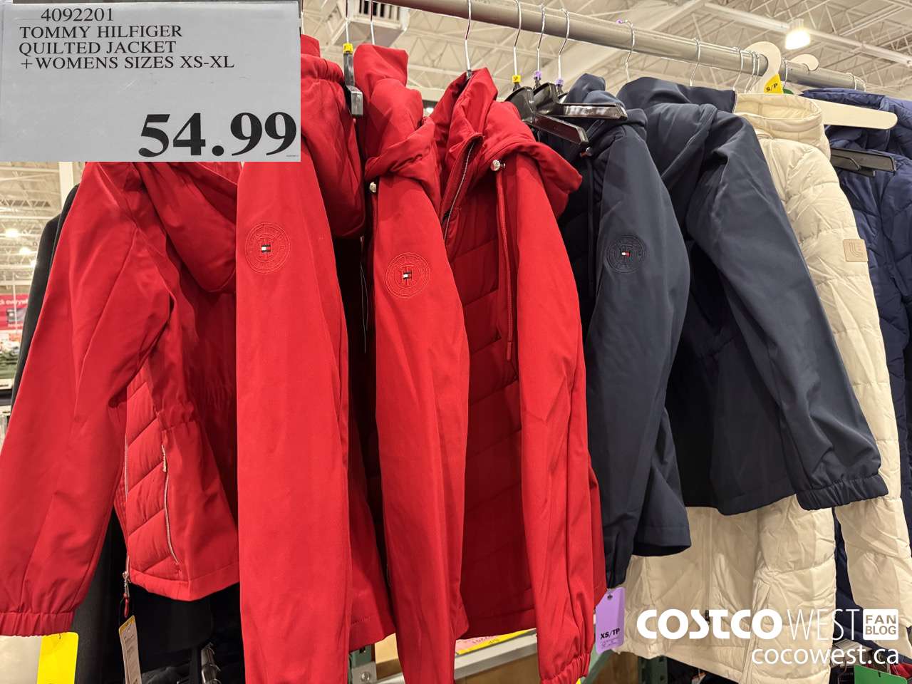 4092201 TOMMY HILFIGER QUILT3ED JACKET WOMENS SIZES XS-XL $54.99