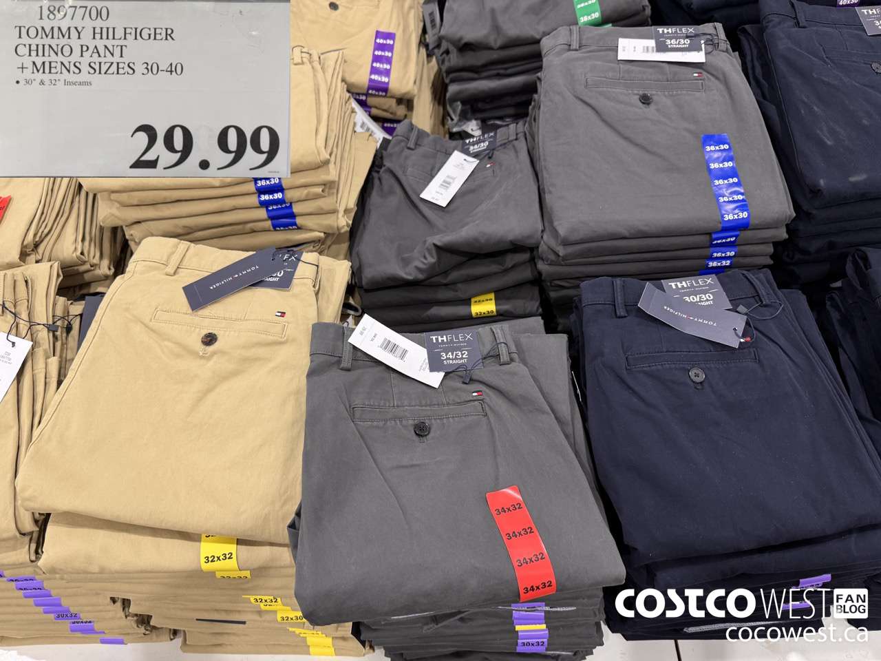 1897700 TOMY HILFIGER CHINO PANT MENS SIZES 30-40 $29.99