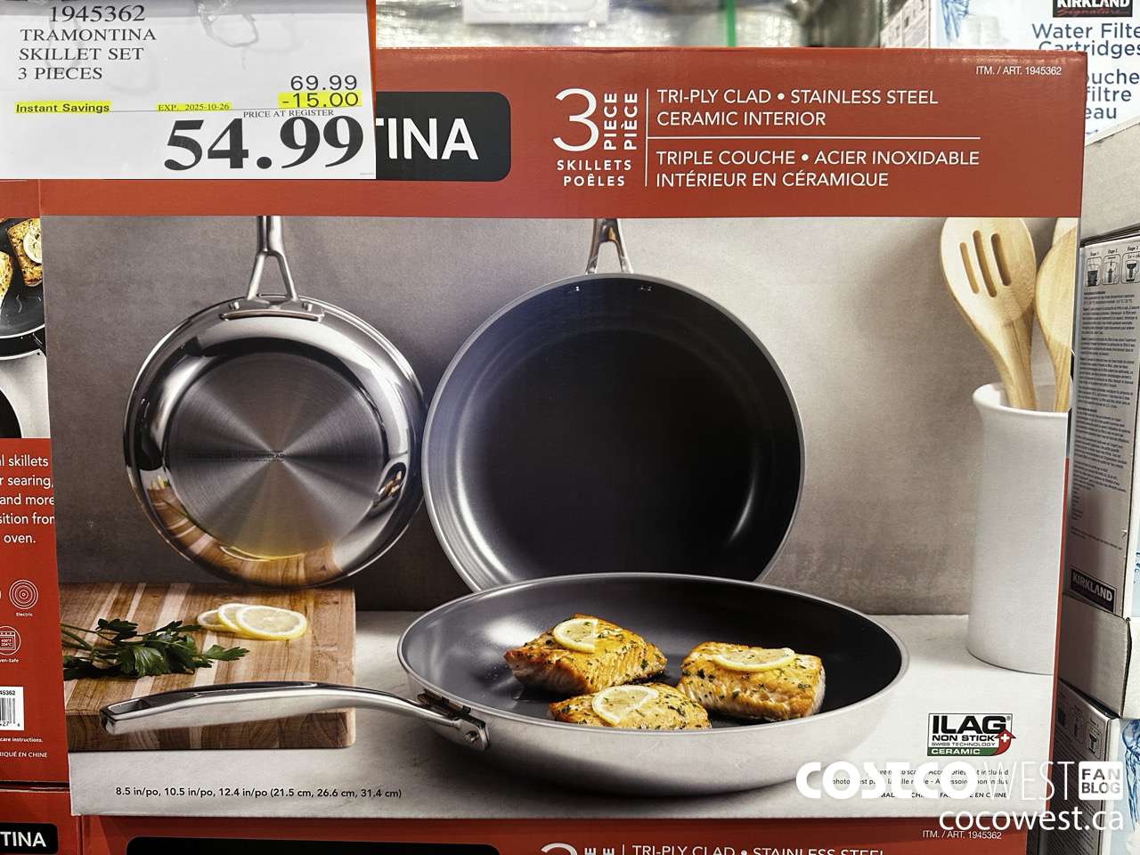 1945362 TRAMONTINA SKILLET SET 3 PIECES ($15.00 INSTANT SAVINGS EXPIRES ON 2025-10-26) $54.99