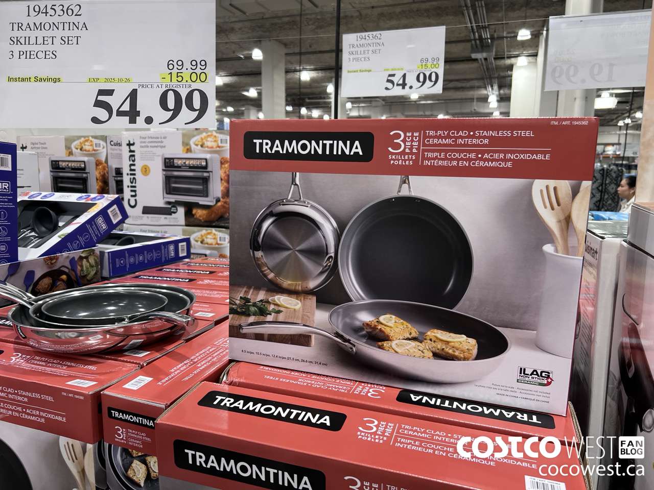 1945362 TRAMONTINA SKILLET SET 3 PIECES ($15.00 INSTANT SAVINGS EXPIRES ON 2025-10-26) $54.99