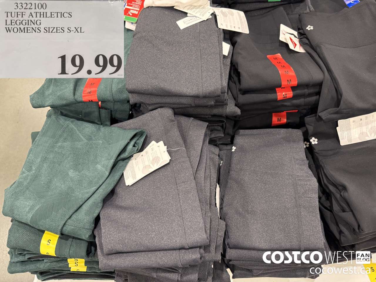 3322100 TUFF ATHLETICS LEGGING LADIES SIZES S-XL $19.99