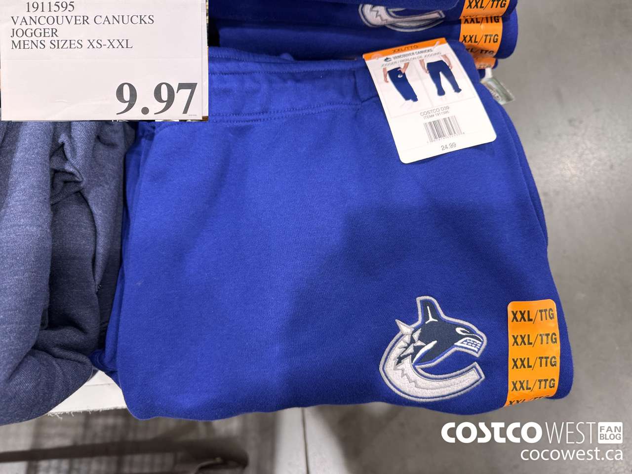 1911595 VANCOUVER CANUCKS JOGGER MENS SIZES XS-XXL $9.97