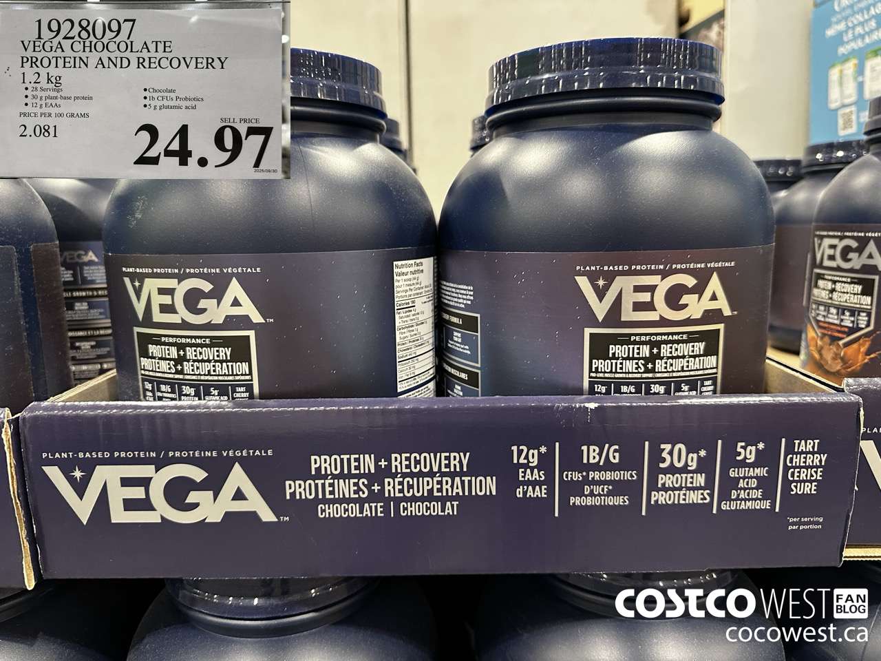 1928097 VEGA CHOCOLATE PROTEIN AND RECOVERY 1.2 KG $24.97