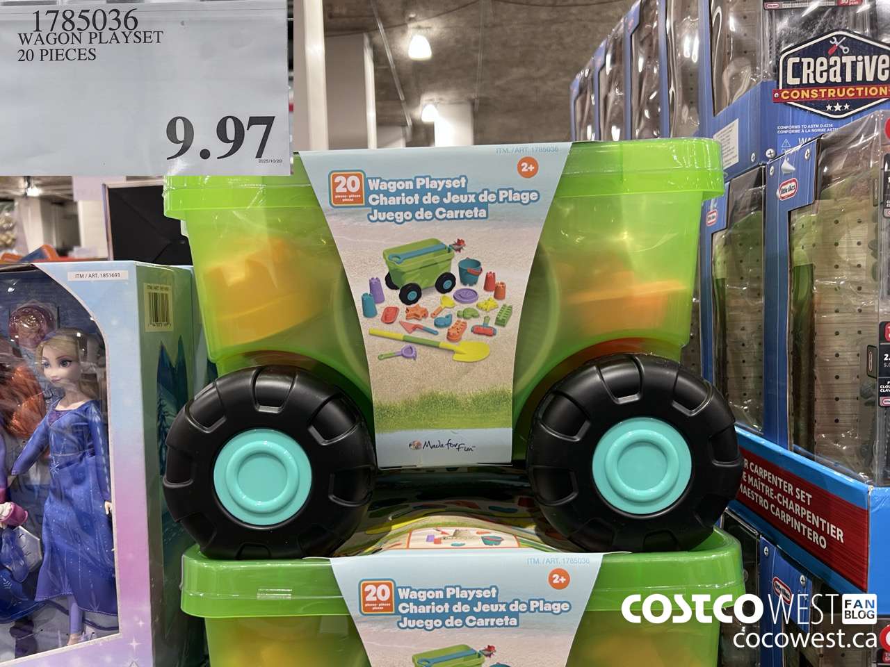 1785036 WAGON PLAYSET 20 PIECES $9.97