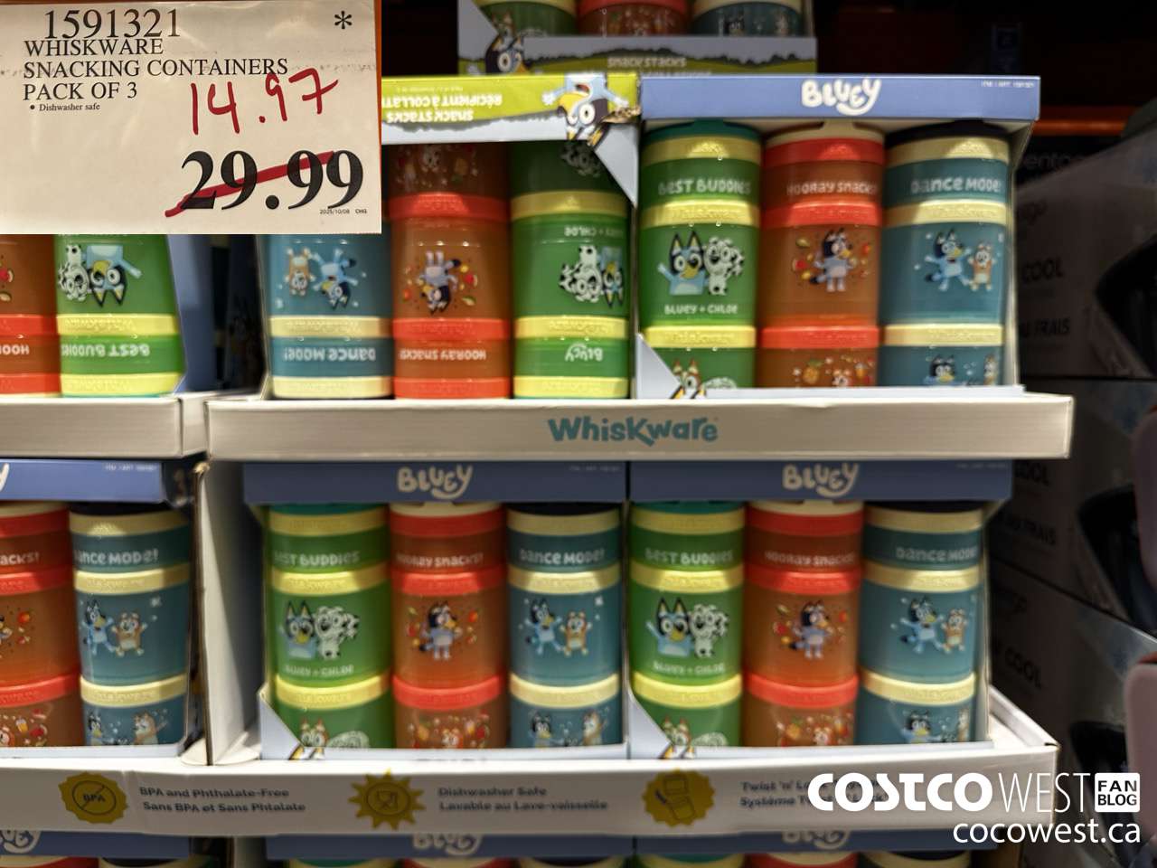 1591321 WHISKWARE SNACKING CONTAINERS PACK OF 3 $14.97