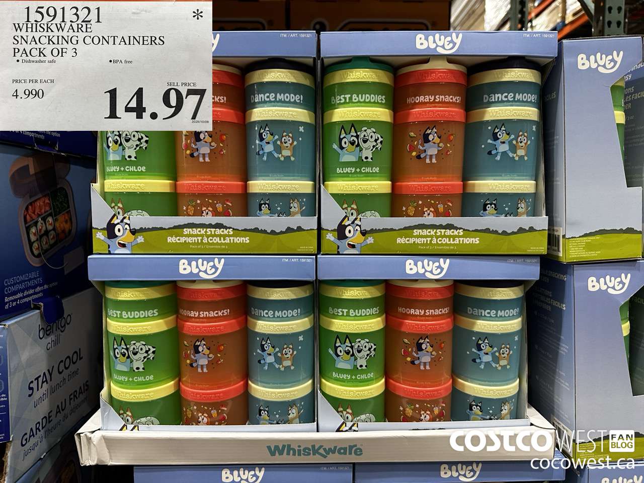 1591321 WHISKWARE SNACKING CONTAINERS PACK OF 3 $14.97