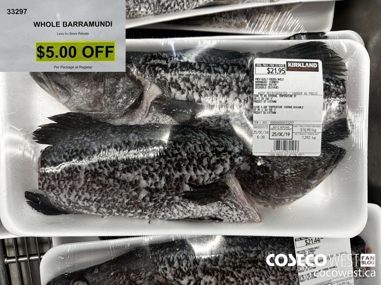 33297 WHOLE BARRAMUNDI ($5.00 INSTANT SAVINGS)