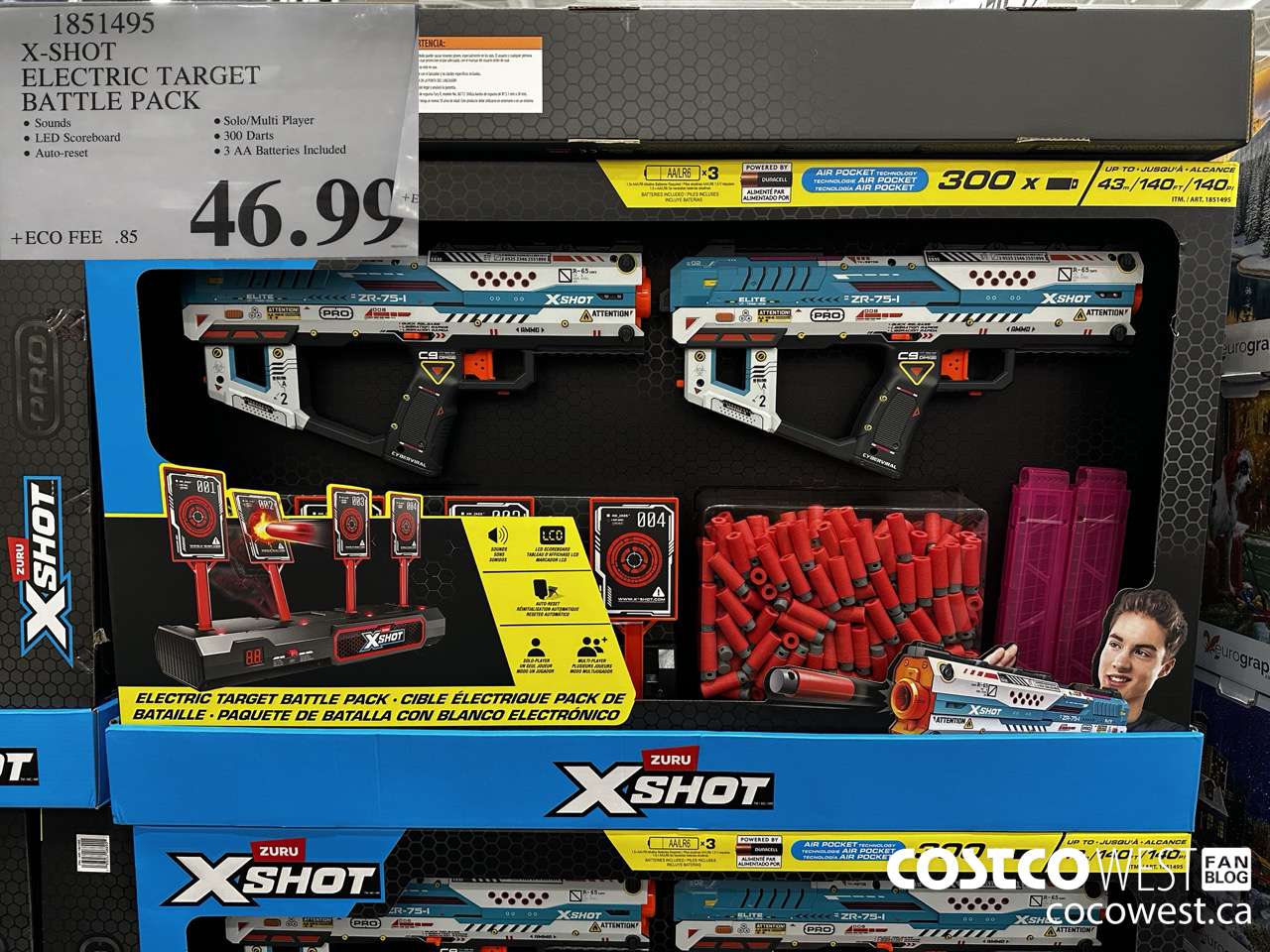 1851495 X-SHOT ELECTRIC TARGET BATTLE PACK $46.99