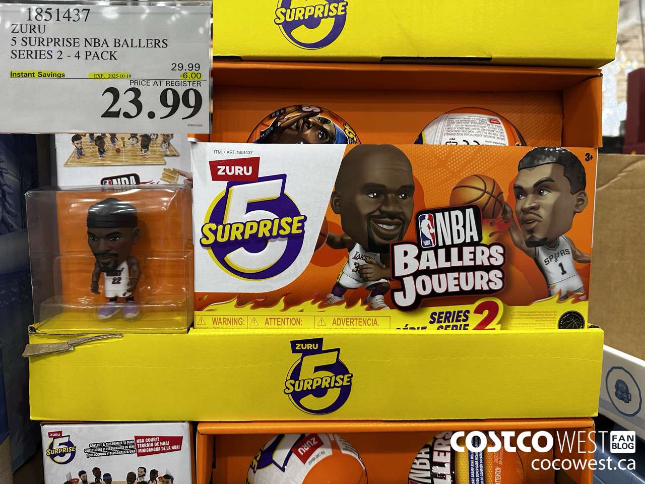 1851437 ZURU CANADA SURPRISE NBA BALLERS SERIES 2-4 PACK ($6.00 INSTANT SAVINGS EXPIRES ON 2025-10-19) $23.99