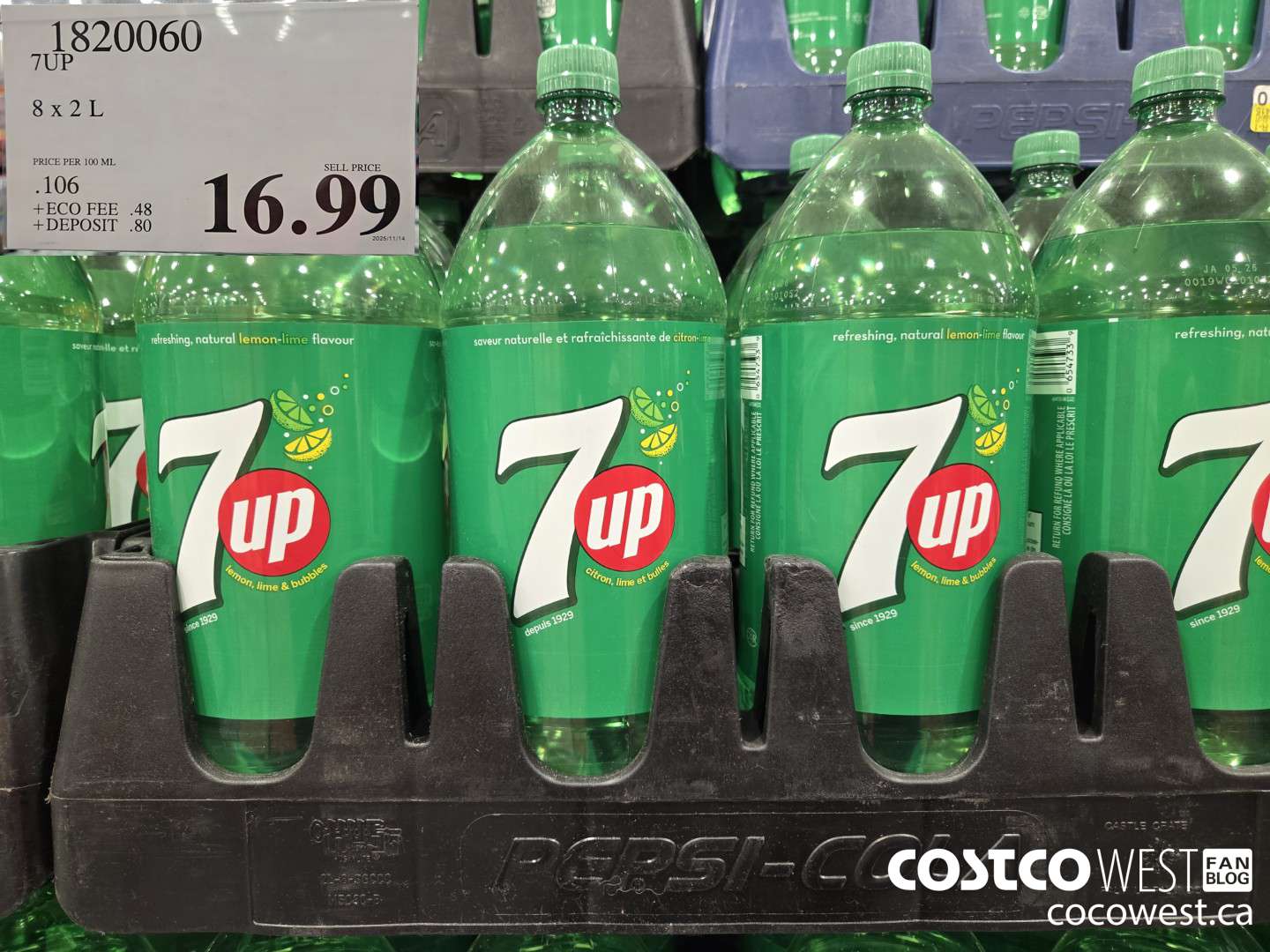 1820060 7UP 8 x 2 L $16.99