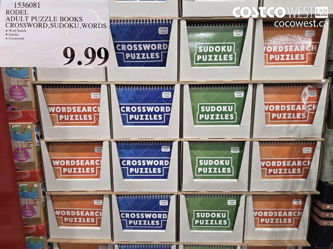 1536081 ADULT PUZZLE BOOKS WORD SEARCH/SUDOKU/CROSSWORDS $9.99