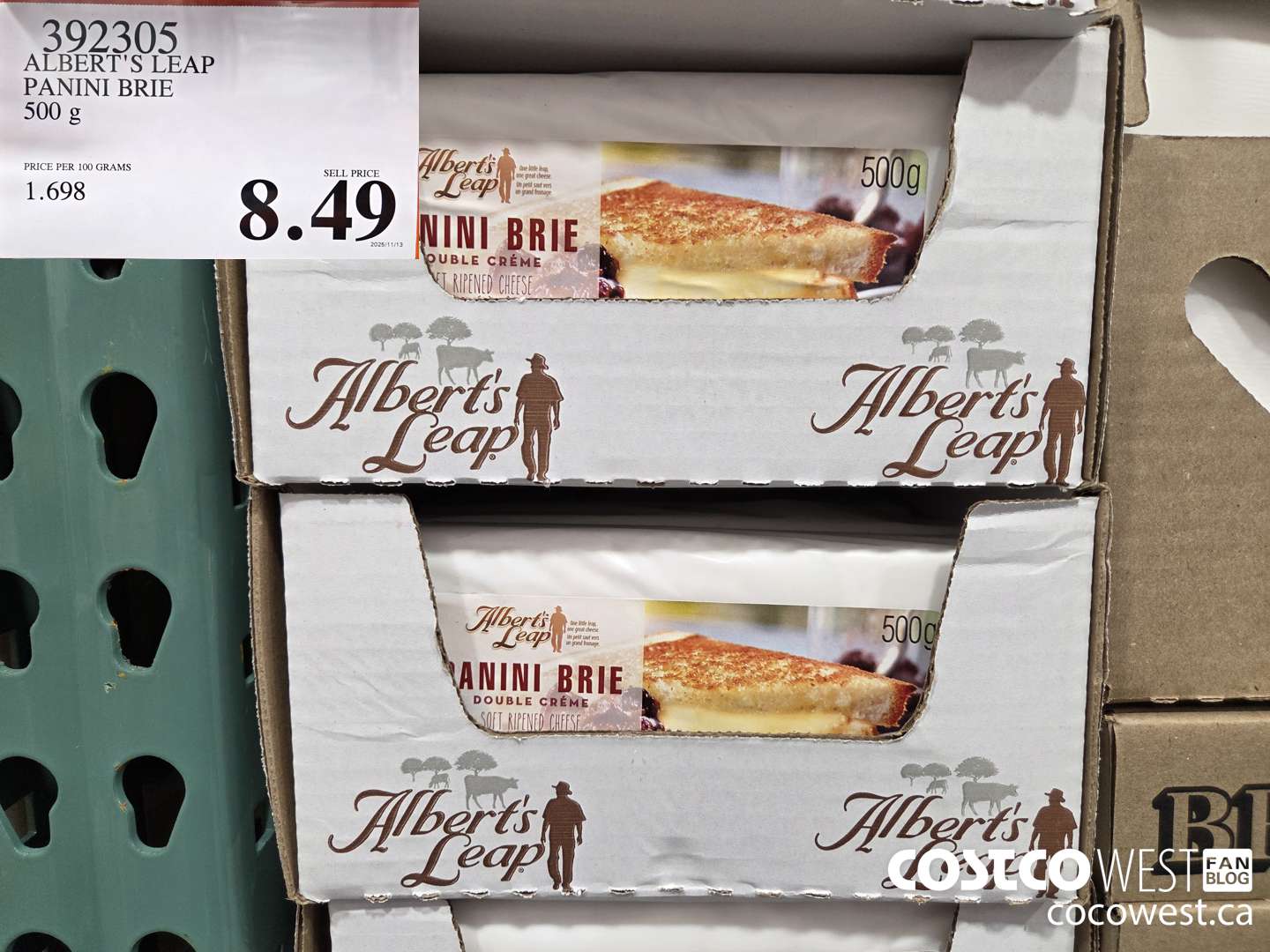 392305 ALBERT'S LEAP PANINI BRIE 500 g $8.49