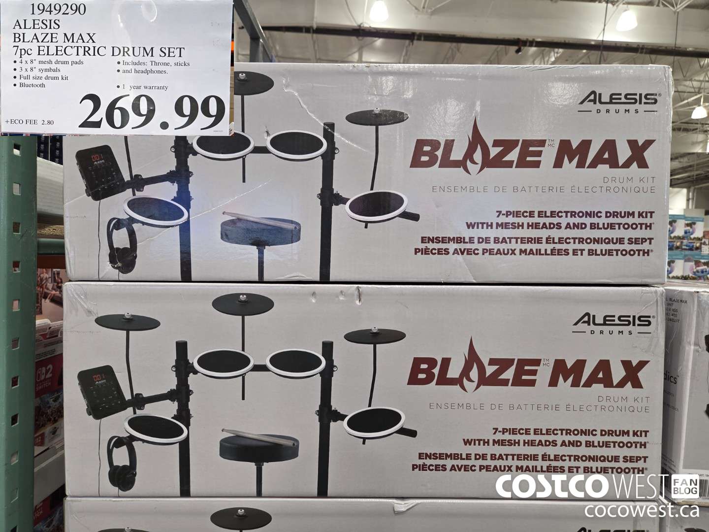 1949290 ALESIS BLAZE MAX 7PC ELECTRIC DRUM SET $269.99