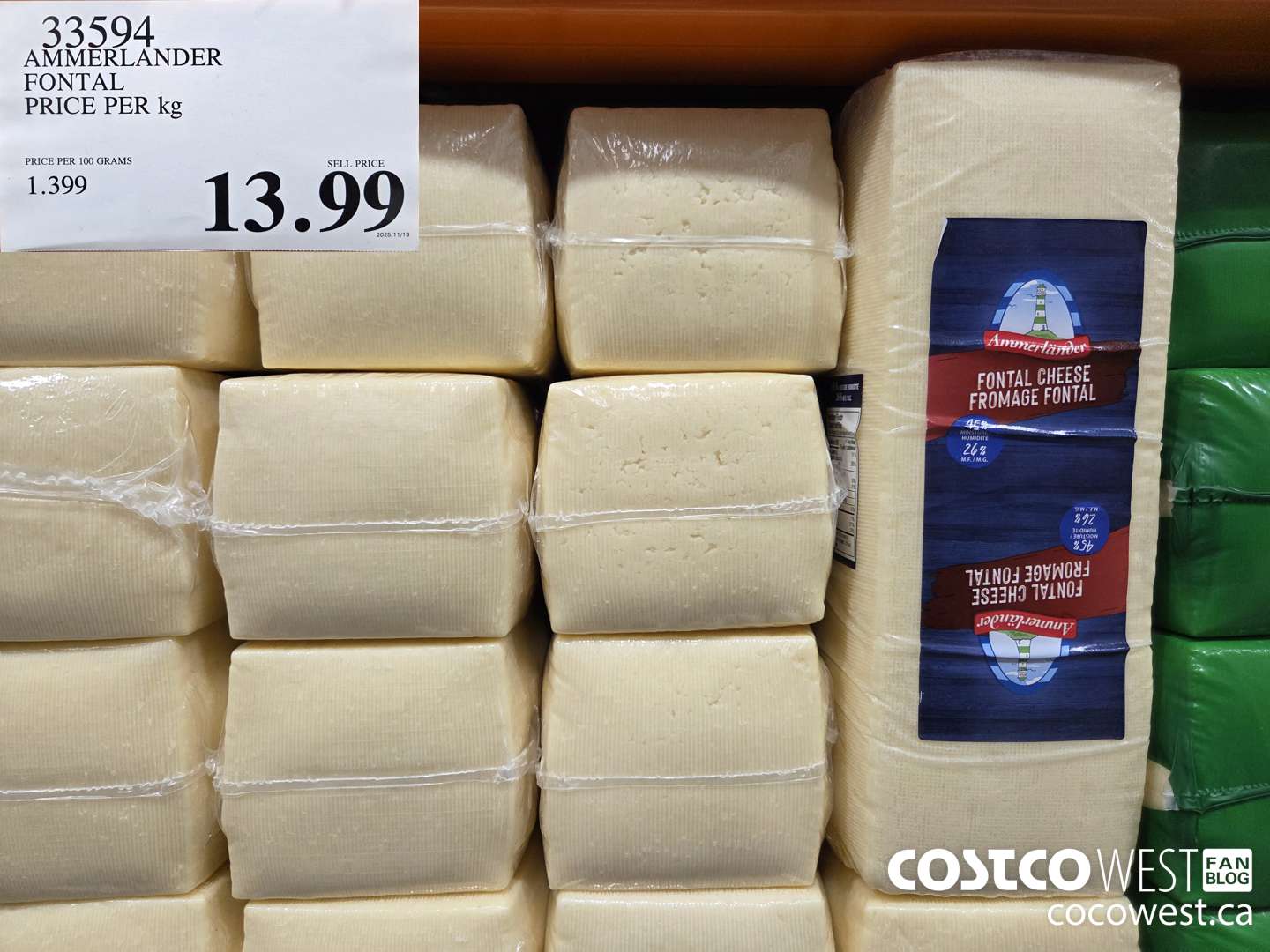 33594 AMMERLANDER FONTAL PRICE PER kg $13.99