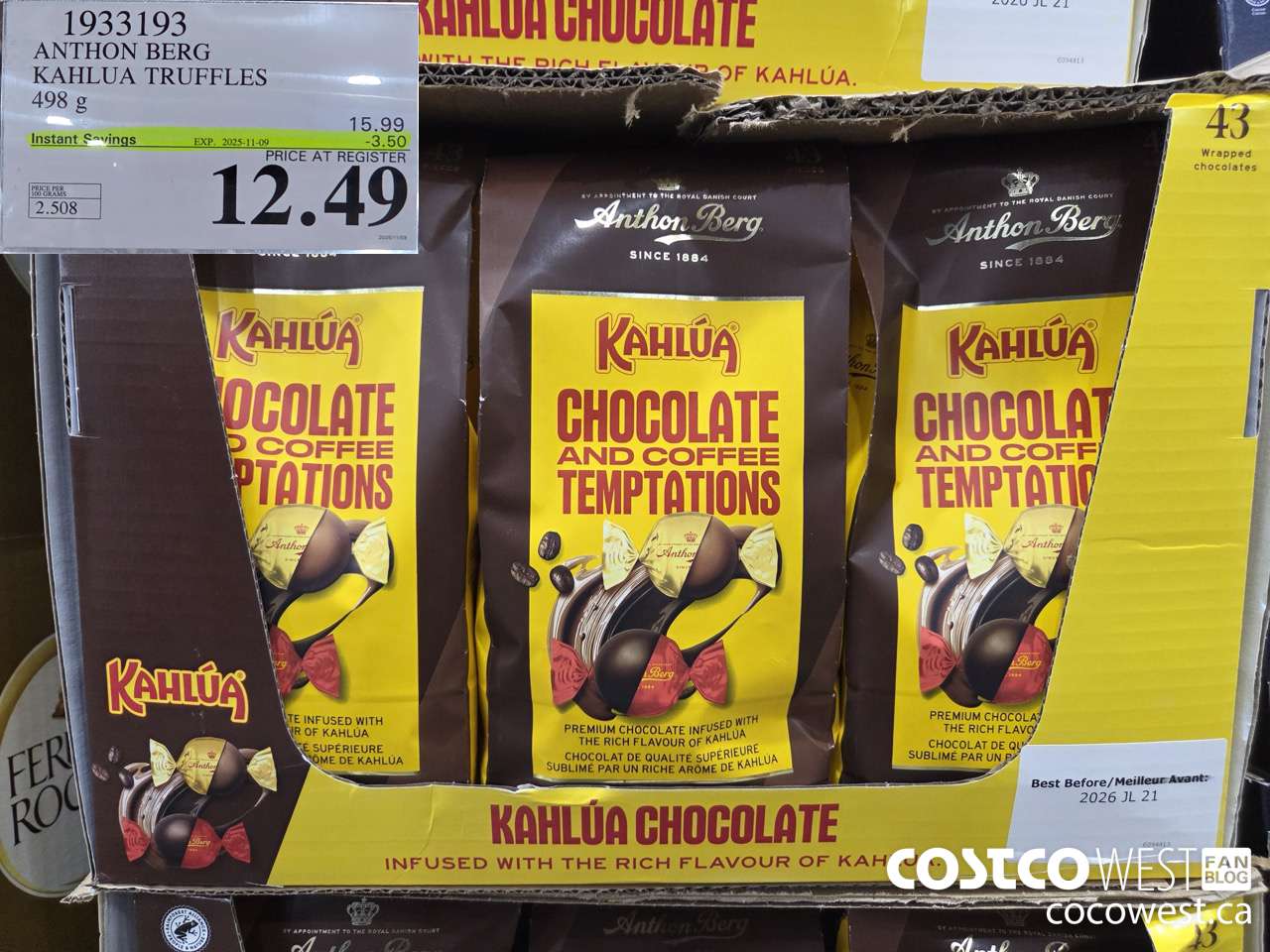 1933193 ANTHON BERG KAHLUA TRUFFLES 498G ($3.50 INSTANT SAVINGS EXPIRES ON 2025-11-09) $12.49