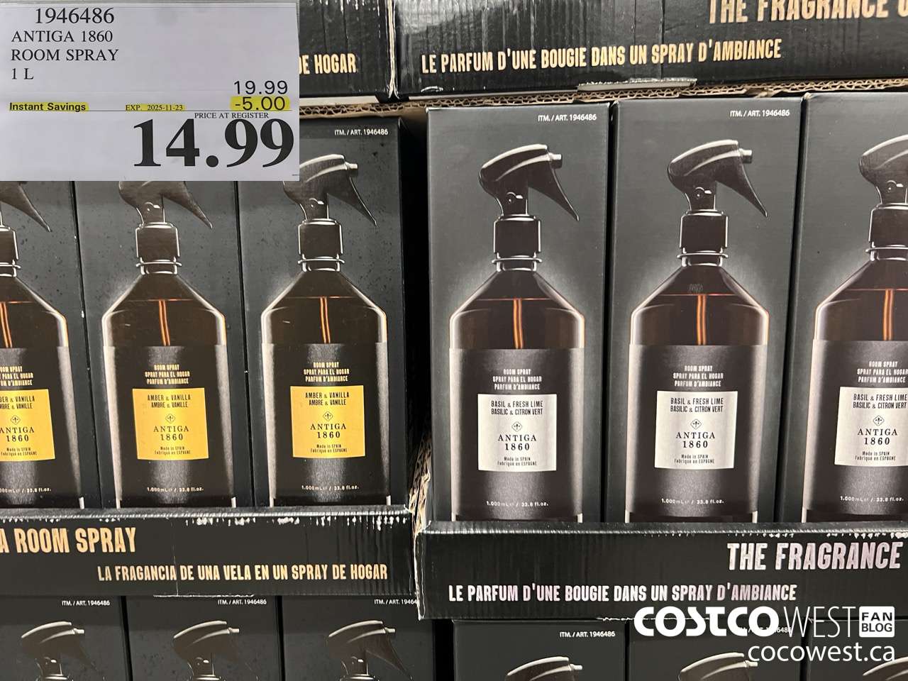 1946486 ANTIGA 1850 ROOM SPRAY 1L ($5.00 INSTANT SAVINGS EXPIRES ON 2025-11-23) $14.99