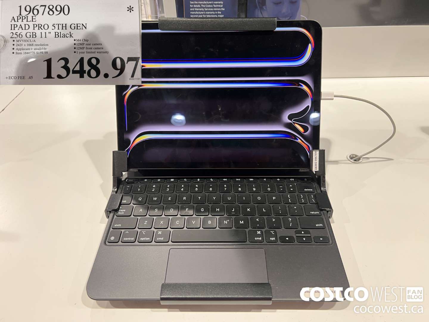 1967890 APPLE IPAD PRO 5TH GEN 256GB 11IN BLACK $1348.97