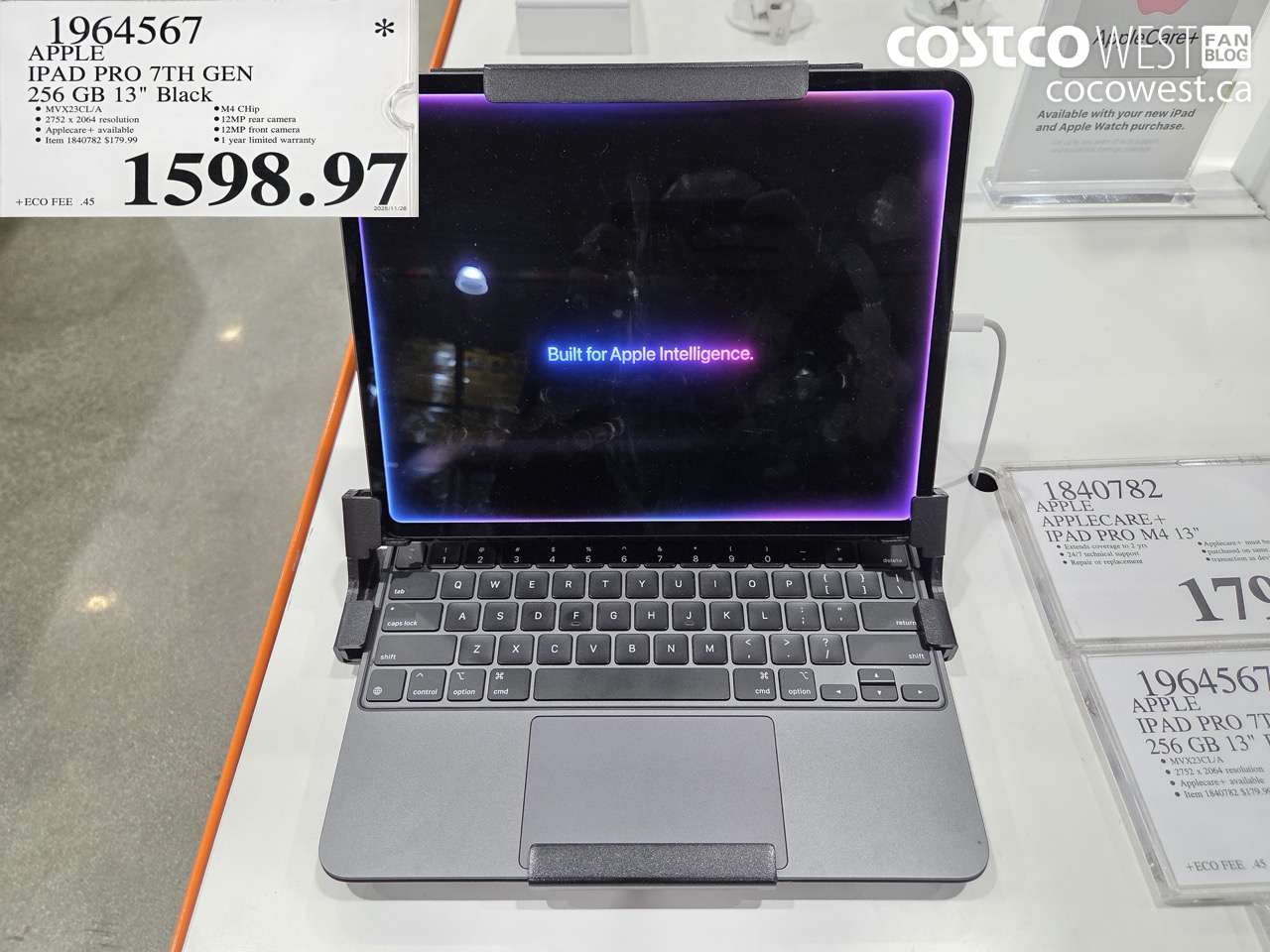 1964567 APPLE IPAD PRO 7TH GEN 256GB 13 IN BLACK $1598.97