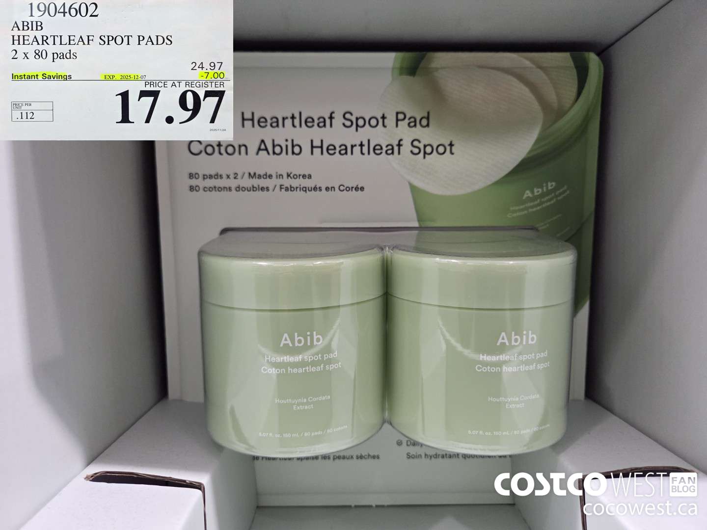 1904602 ARIB HEARLEAF SPOT PADS 2 X 80 PADS ($7.00 INSTANT SAVINGS EXPIRES ON 2025-12-07) $17.97