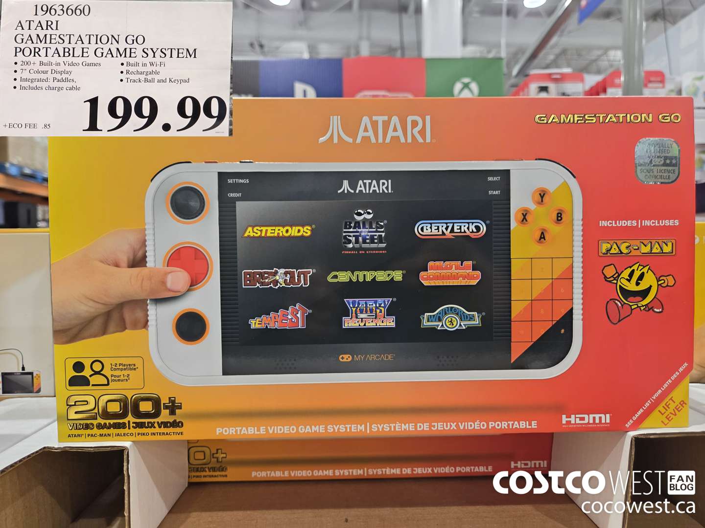 1963660 ATARI GAMESTATION GO PORTABLE GAME SYSTEM $199.99