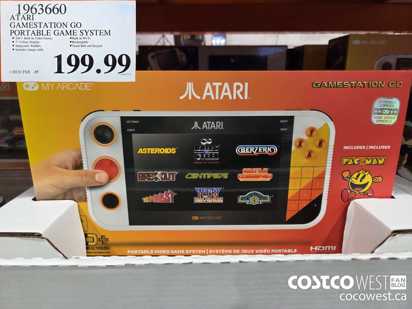 1963660 ATARI GAMESTATION GO PORTABLE GAME SYSTEM $199.99